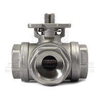 Q14F-16P不銹鋼三通球閥 Q14F-16P不銹鋼三通球閥